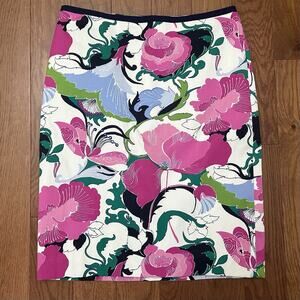 Women’s Talbots Petites Fully Lined Back Zip Skirt Size 2‎ Petite Floral